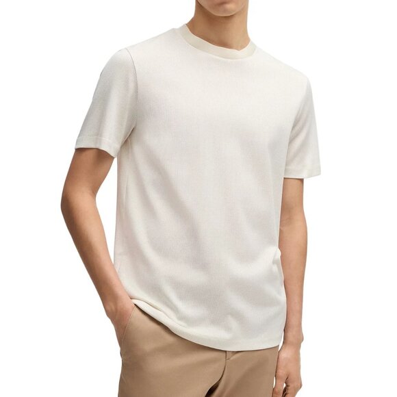Hugo Boss Men's BOSS Tiburt Mercerized Cotton Birdseye SS Crew Tee